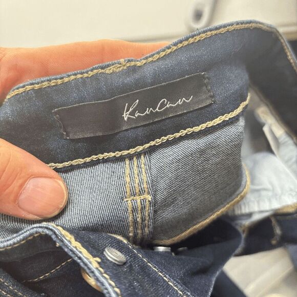 KANCAN Los Angeles Button Fly Skinny Jeans KC6192D Distressed Stretch Size W5/27 - Picture 9 of 9